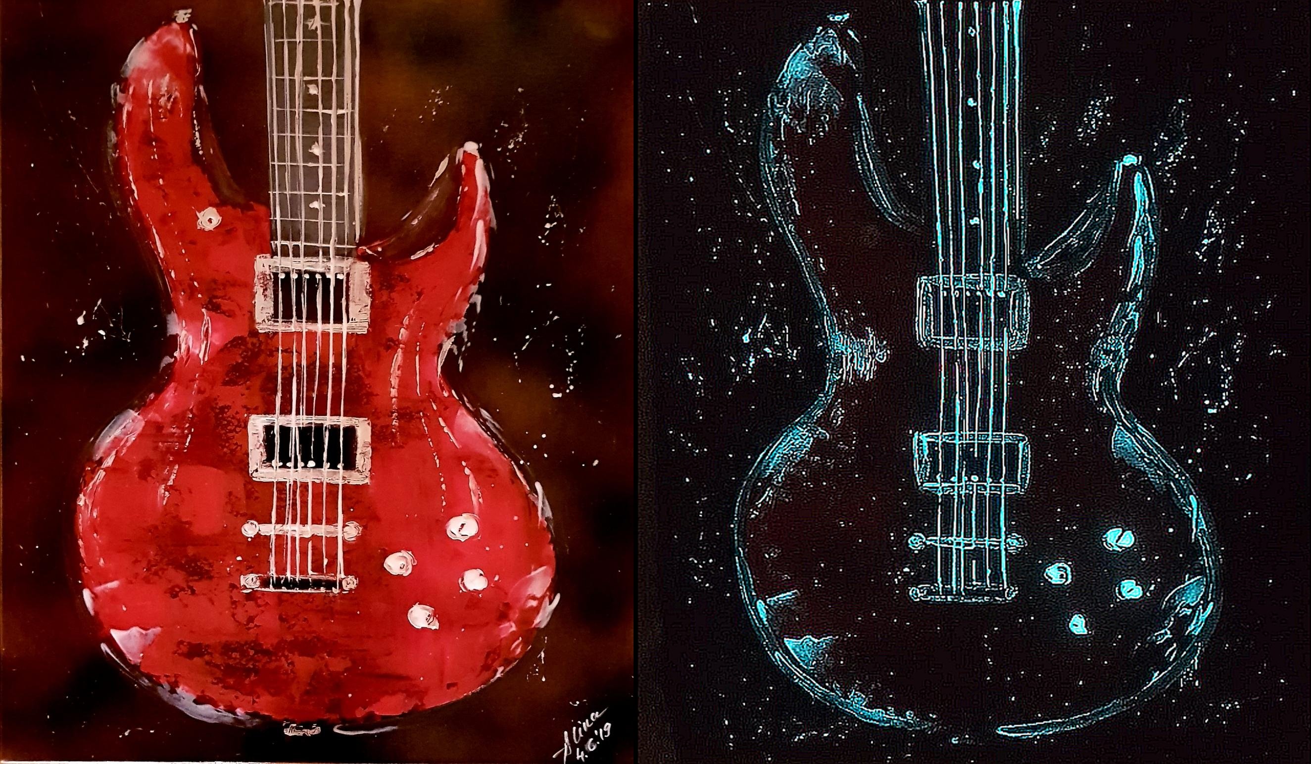 ArteDiAlina.com painting: sound is light at low frequency